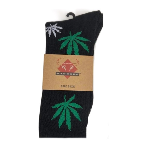 6 Pairs Hemp Leaf Socks Mary Jane - Picture 3 of 6